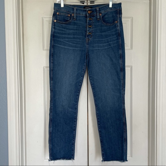 J.Crew Vintage Straight Jean High Rise Raw Hem - Picture 6 of 14